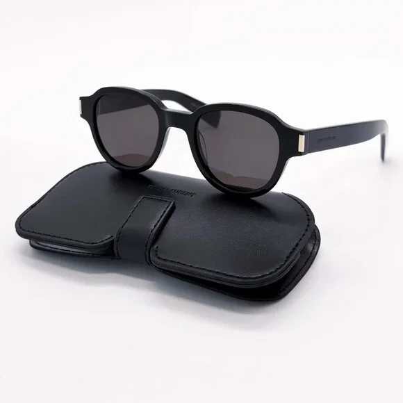 NEW SAINT LAURENT SL 546 001 BLACK GREY UNISEX SUNGLASSES SAINT LAURENT SL546